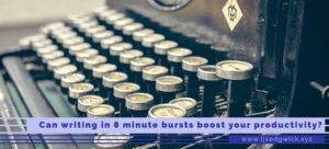 Can writing in bursts of just 8 minutes at a time really boost your productivity? Or does it prove too much of an interruption to your workflow? Click here to find out.