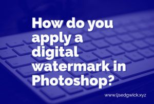 Ever seen images with a subtle digital watermark online and wondered how they were made? This guide shows you how to make your own in Photoshop!